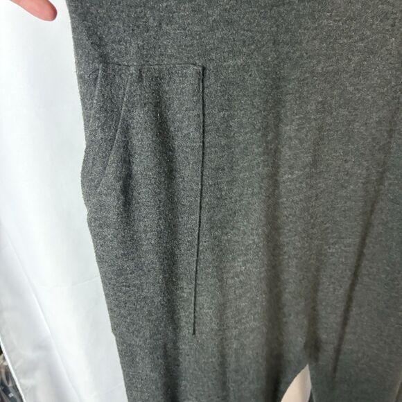 Three Bird Nest Womens Med The Perfect Long Sleeve Harem Jumpsuit Dark Gray Cozy - Picture 7 of 11